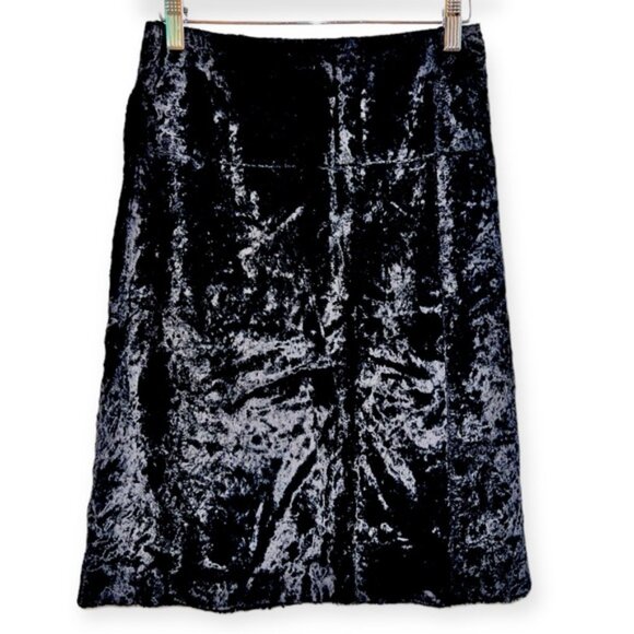 NEW MaxMara Black high waisted Velvet lined A-Line Mini Skirt size US 6 EU 38 - Picture 3 of 4